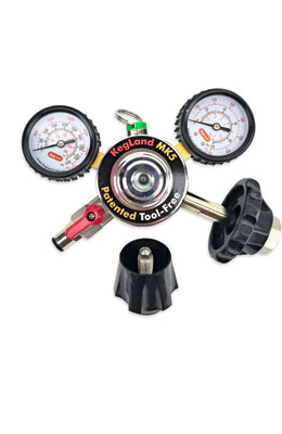 Reduktor CO2 (3/4 - 7/16) Kegland MK5 z dwoma manometrami