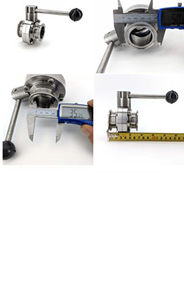 1,5-cala - Zawór motylkowy Tri-Clover (1.5 Inch Tri Clover Butterfly Valve)