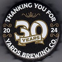 Click image for larger version

Name:	USA, Yards Brewing Co, 30 Years.jpg
Views:	34
Size:	46,9 KB
ID:	2348964